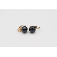 Black AAA freshwater pearl clip-on earrings with 14k Gold-Filled adjustable mechanism