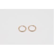 Lightweight 14k Gold Filled hoop earrings (10 mm)