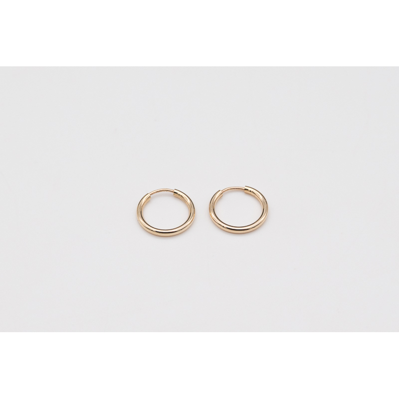 14k Gold Filled hoop earrings 10 mm