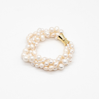 Four-strand freshwater pearl bracelet