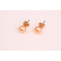 Pearl Earrings with Gold-Filled Finish