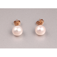Classic Freshwater Pearl Earrings with Gold-Filled Studs