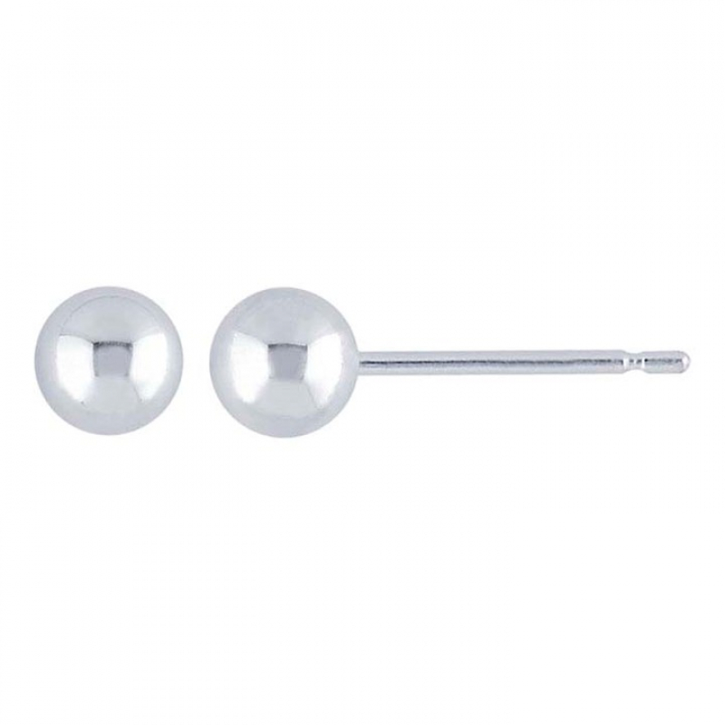 Classic 925 Silver Earrings with 4mm Ball Studs