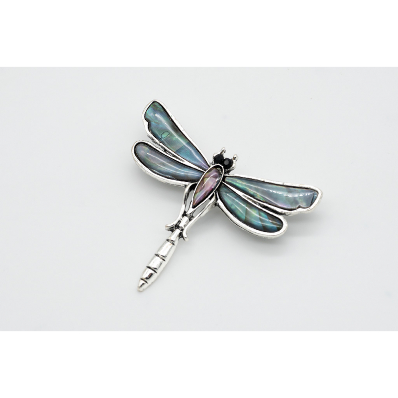 Abalone Dragonfly Shell Brooch – Elegant Jewelry