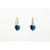 Swarovski Amethyst kristālu auskari ar Gold Filled āķīšiem