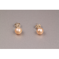 Classic Pearl Earrings with Silver Studs