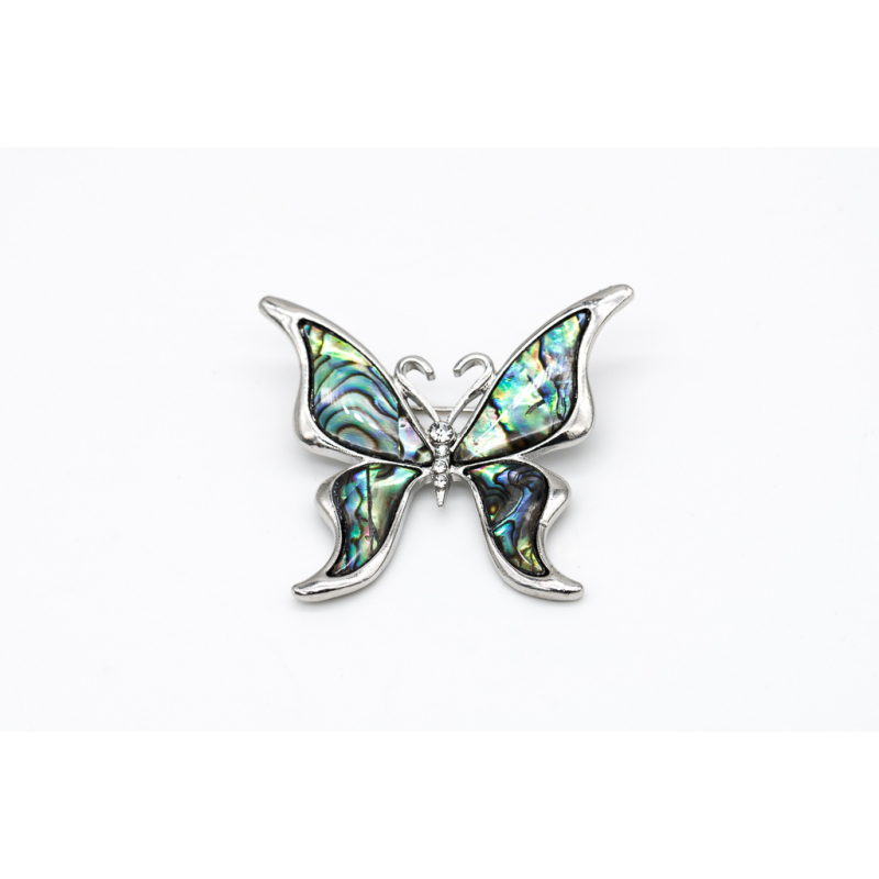 Abalone Butterfly Shell Brooch – Elegant Accessory