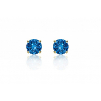 Blue Zircon Earrings