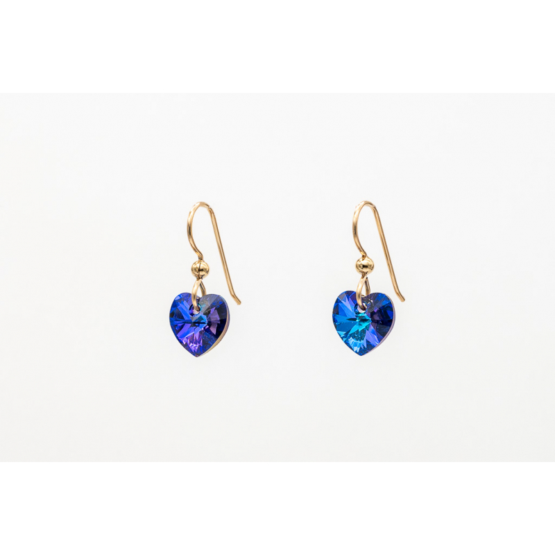 Swarovski Crystal Earrings with Gold Hooks