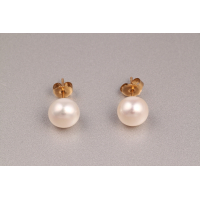 Pearl Earrings with Gold-Filled Pins Made in the USA