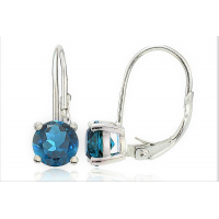 Blue Zircon Earrings