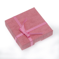 A stylish and romantic pink gift box