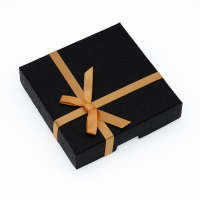 A sophisticated and modern black gift box