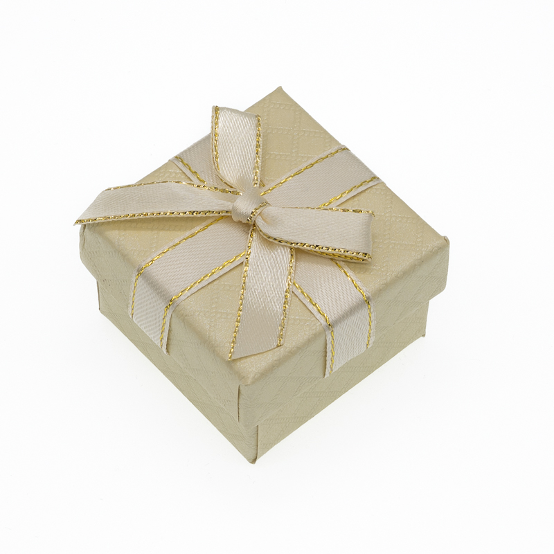 Light Yellow Gift Box for Rings or Earrings