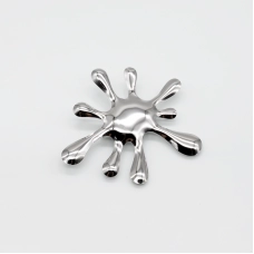 “Silver Splash” brooch 
