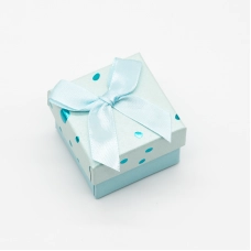 Turquoise green gift box 